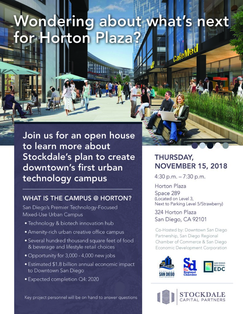 Scp Art Horton Plaza Open House Flyer Final Sd Regional Chamber