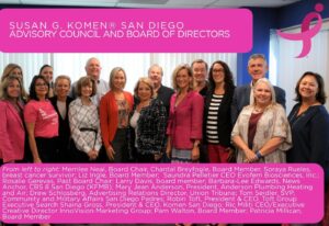 Susan G. Komen San Diego Advisory Council and Board of Directors