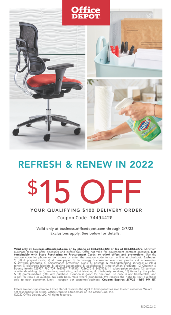 Chamber Member Exclusive: Office Depot Special Offers - SD Regional Chamber